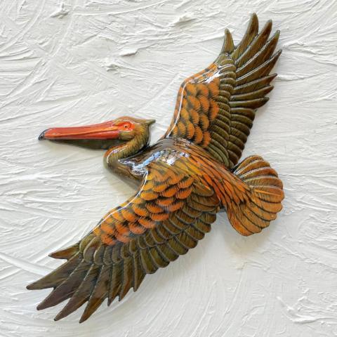 18in Classic Flying Pelican Resin Wall Decor by Caribbean Rays