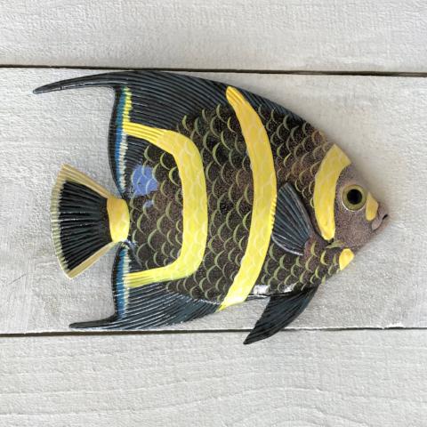 French Angel Resin Tropical Fish Wall Decor