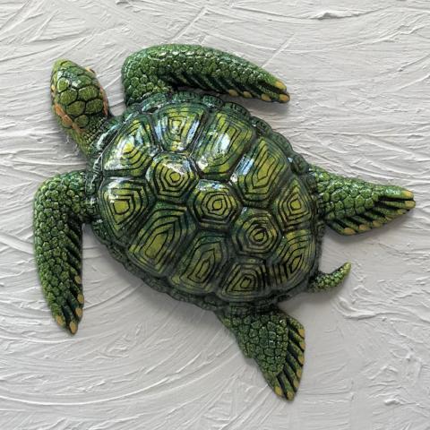 Resin Green Sea Turtle Wall Decor by Caribbean Rays