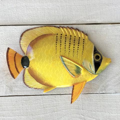 Milletseed Lemon Resin Tropical Fish Wall Decor by Caribbean Rays