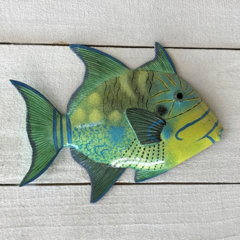 Queen Trigger Resin Tropical Fish Wall Decor by Caribbean Rays
