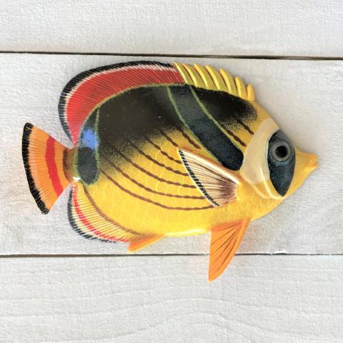 Resin Raccoon Butterfly Fish Wall Decor