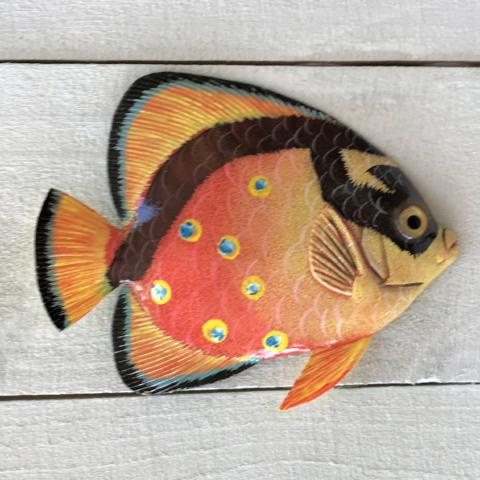 Rosy Rockfish Resin Tropical Wall Decor by Caribbean Rays