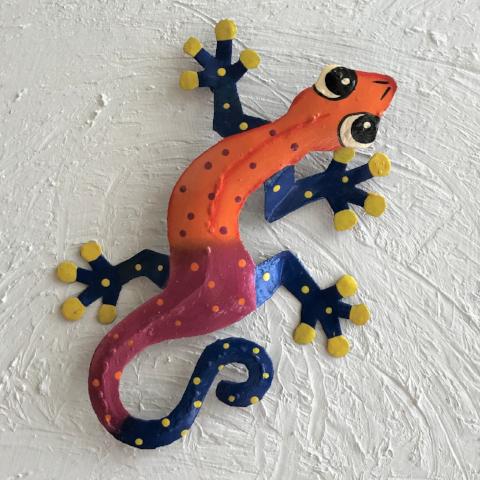 Tropical Jim Island Gecko Metal Wall Art by Caribbean Rays