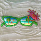 15in Green Metal Sunglasses with Crab Wall Art at Caribbean Rays