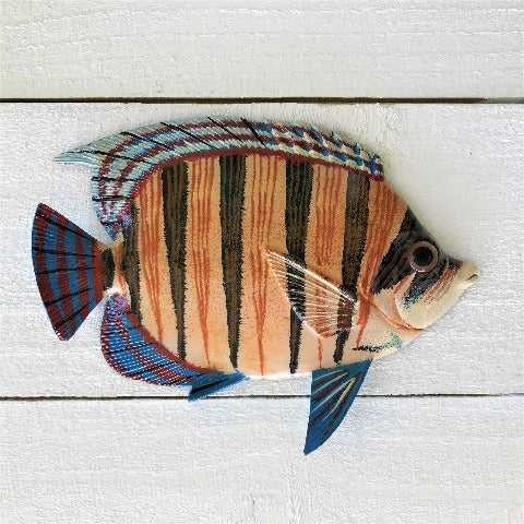Resin Brown Stripe Neon Goby Fish Wall Decor by Caribbean Rays