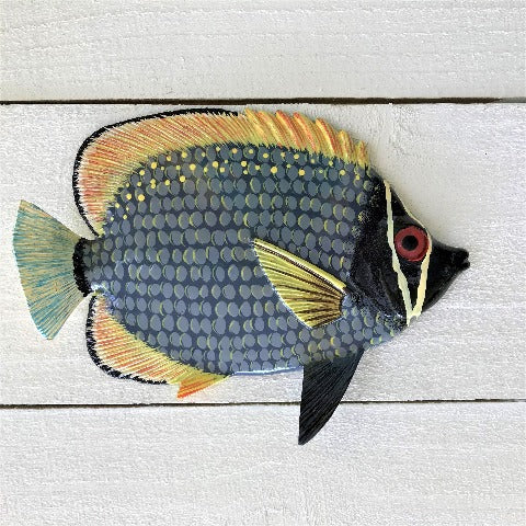 Gray Bandit Resin Tropical Fish Wall Decor by Caribbean Rays