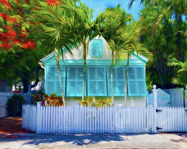 20x16 Shutters Canvas Giclee Print Wall Art by Caribbean Rays